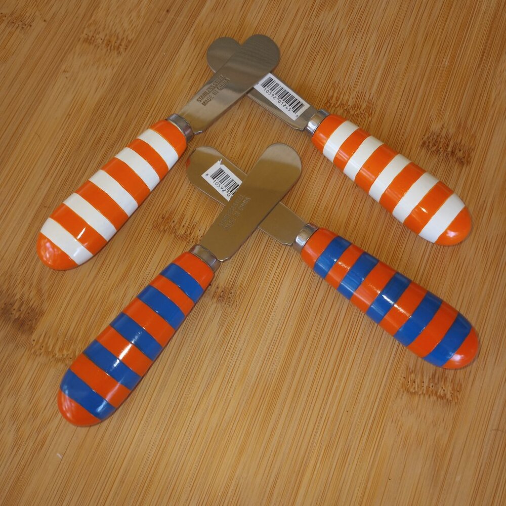 pair of cheese butter spreader knives  choose a pattern - quantities available